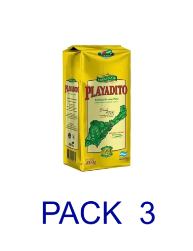 Pack 3 Yerba Mate Playadito...