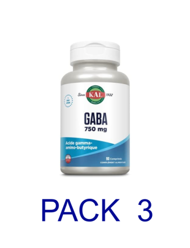 Pack 3 Kal Gaba 750 mg 90...