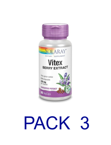 Pack 3 Solaray Vitex 60...