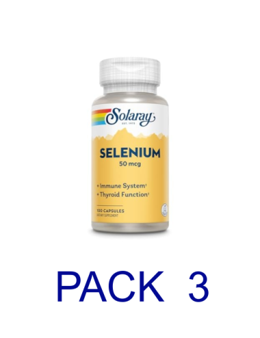 Pack 3 Solaray Selenio 50...