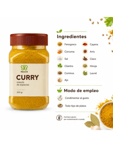 Naturcid Curry mezcla de...