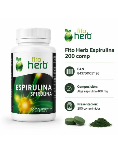 Fito Herb Espirulina 200 comp