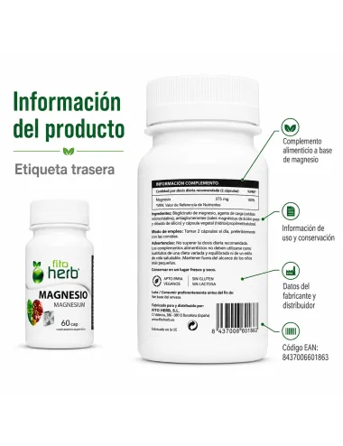 Fito Herb Magnesio 60 cap
