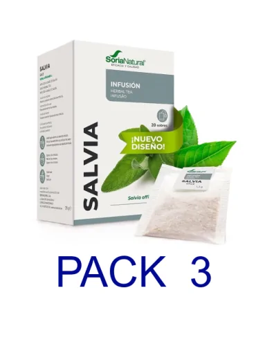 Pack 3 Soria Natural Salvia...