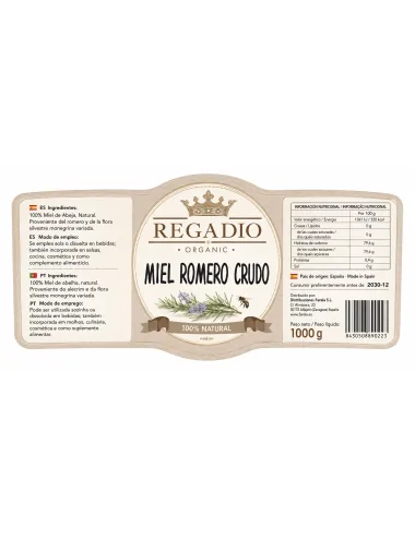 Regadio Organic Miel Romero...
