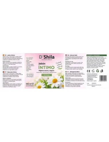 D'Shila Jabón Intimo 500 ml.